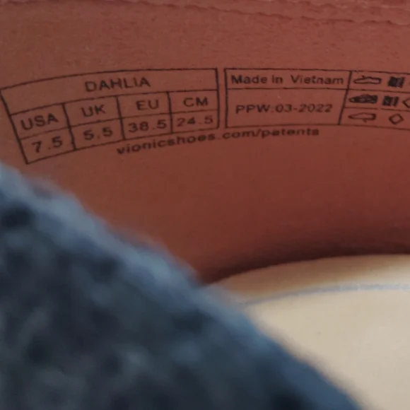 Vionic Dahlia Black Knit Ballet Skimmer Flats Size 7.5 - Picture 7 of 7